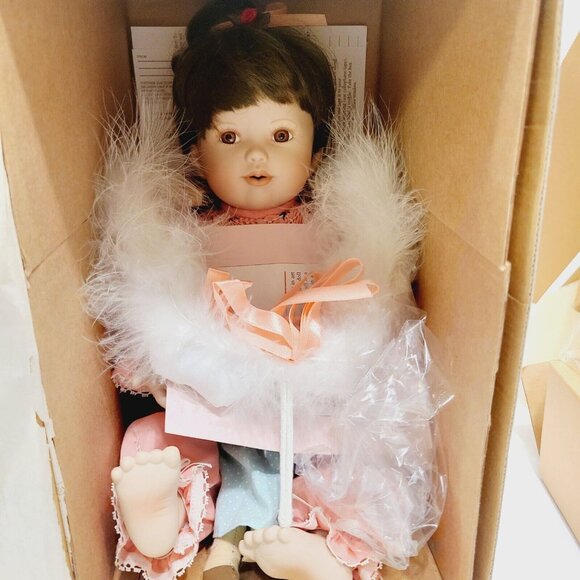 VTG Ashton Drake Porcelain Angel Doll Collection Everlasting Friendship Box COA - Picture 2 of 7